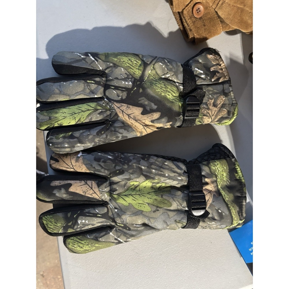 GK Thermal Insulated Sherpa‎ Lined Hunting Thick Camoflauge Winter Gloves